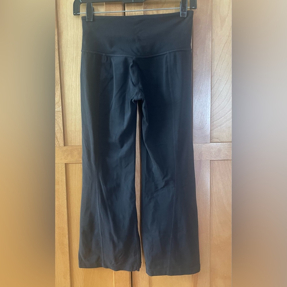 Athleta Wide Crop Black Leggings